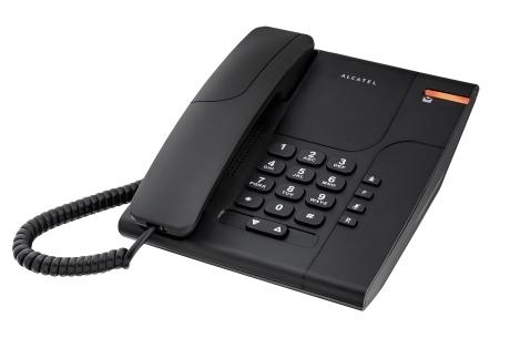 TEMPORIS-180B Alcatel - analogový telefonní přístroj bez displeje v černém provedení