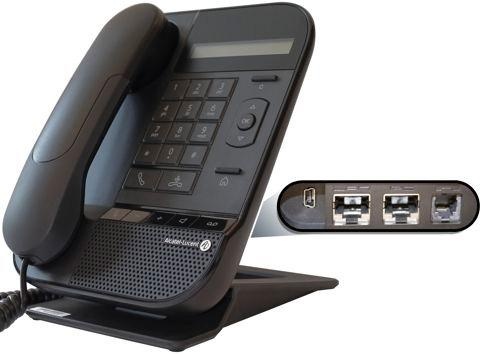 3MG27038AA ALCATEL-LUCENT 8012 DeskPhone - with high audio quality. 3.5mm headset jack, 10/100/1000, PoE