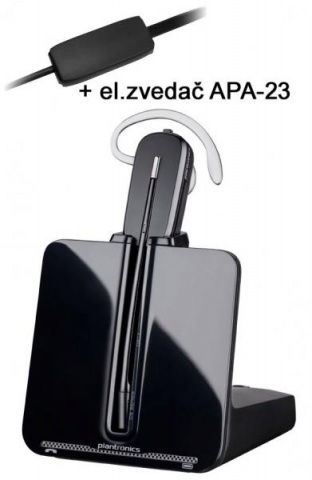 CS-540/A+APA-23 Plantronics - bezdrátová náhlavní souprava + el.zvedač APA-23 pro telefony ALCATEL