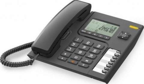 TEMPORIS-76 Alcatel - analogový telefonní přístroj s LCD displejem v černém provedení