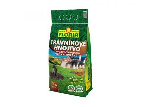 Trávníkové hnojivo proti krtkům FLORIA 7,5kg