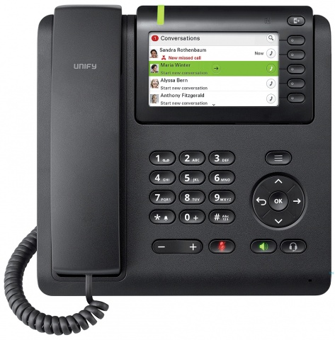 Siemens OpenScape CP600 - stolní telefon, černý