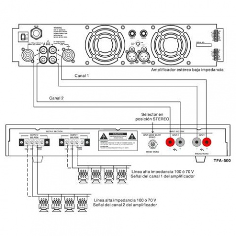 TFA500 Fonestar Převodní transformátor