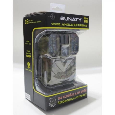Fotopast BUNATY WIDE ANGLE EXTREME + 16GB SD karta, 8ks baterií a doprava ZDARMA!