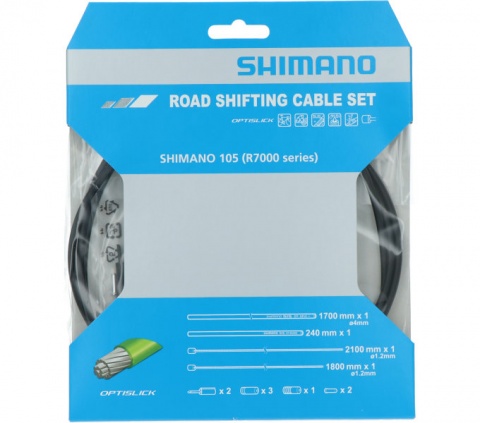 bowdeny+lanka Shimano silniční SP41 OPTISLICK set černý