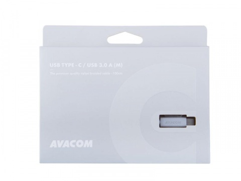 AVACOM TPC-100S kabel USB - USB Type-C, 100cm, stříbrná
