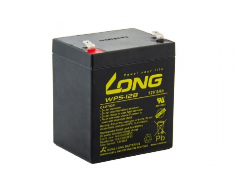 Long 12V 5Ah olověný akumulátor F2 (WP5-12 F2)