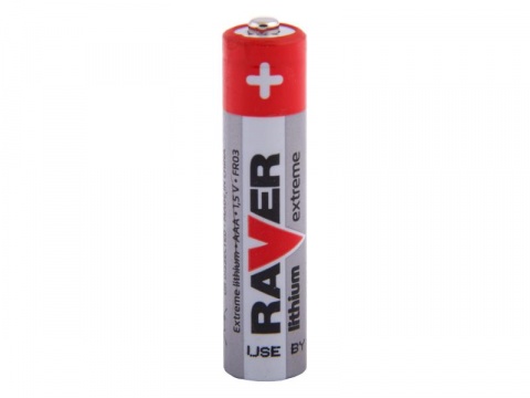 Nenabíjecí baterie AAA Raver Lithium 1ks Bulk