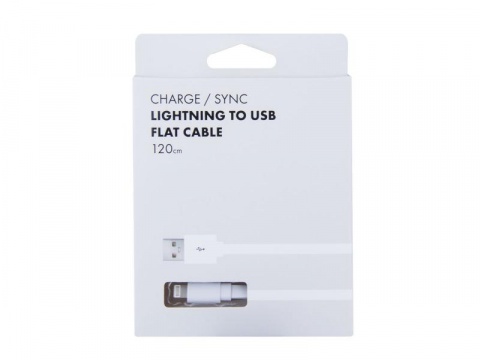 AVACOM LIG-120W kabel USB - Lightning, 120cm, bílá