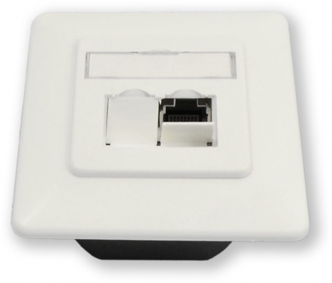 WO-832 smart C6/S 2P - osazená 2 porty, stíněná do krabice