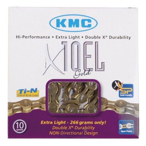řetěz KMC X10EL zlatý 114 čl. BOX