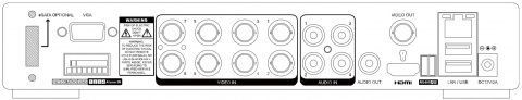 Kamerový set 1x AVTECH DVR DGD1009AV a 8x 5MPX Dome kamera AVTECH DGC5205TSE + 4x napájecí zdroj ZDARMA!