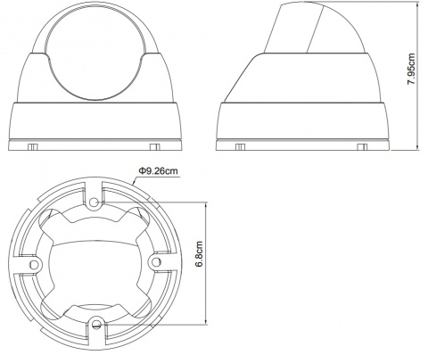 Kamerový set 1x AVTECH NVR AVH1104, 2x 2MPX IP Bullet kamera AVTECH DGM2103SV a 2x 2MPX IP Dome kamera AVTECH DGM2203SVSE + 4x Kabel UTP 1x RJ45 - 1x RJ45 Cat5e 15m!