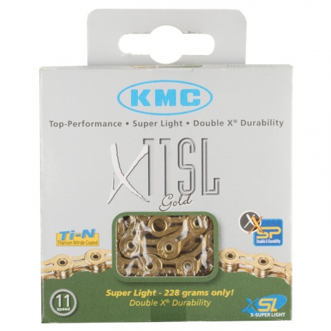 řetěz KMC X11 SL černo-zlatý 118čl. BOX