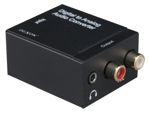 DEXON Konvertor S/PDIF Coaxial + TOS-Link / RCA audio NS 71