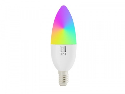 Smart LED žárovka E14 6W RGBW IMMAX NEO 07716L WiFi Tuya