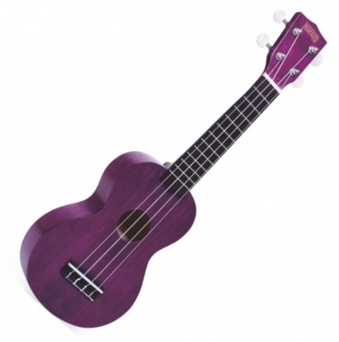 Mahalo Transparent, Purple - Sopránové ukulele