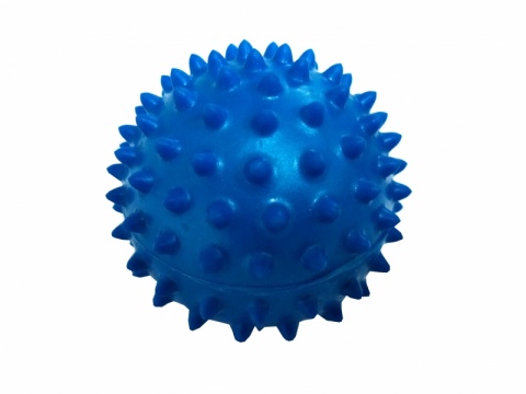 míček masážní ježek 70mm modrý