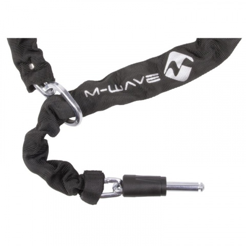 zámek  M-Wave XL rámový-podkova s řetězem černý