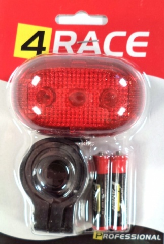 blikačka zadní 4RACE 5 LED diodová