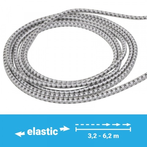 Vchodová brána s gumou pro elektrické ohradníky - 3,2 m až 6,2 m