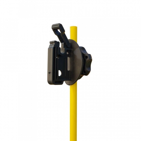 Izolátor pro elektrický ohradník plochý - páska do 40 mm, lano do 6 mm, na sklolaminátové tyče - 10 ks