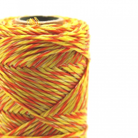 Lanko pro elektrický ohradník, průměr 2 mm, žluto-oranž, 250 m