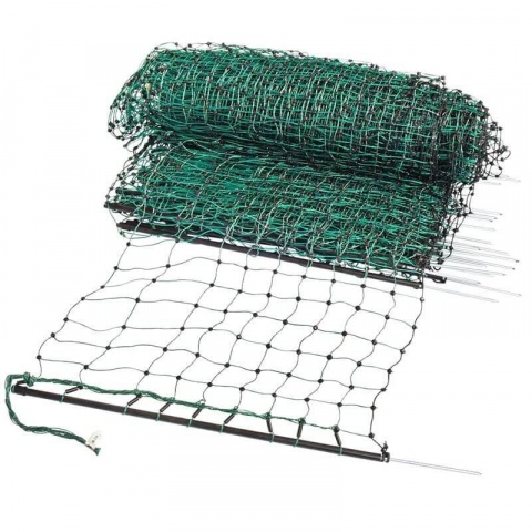 Elektrická ohradníková síť pro psy, králíky a kočky, výška 65 cm, délka 50 m, 1 hrot