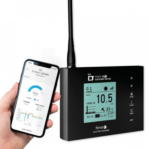 Centrální ovládací zařízení pro elektrické RF ohradníky FENCE WiFi GATEWAY GW100