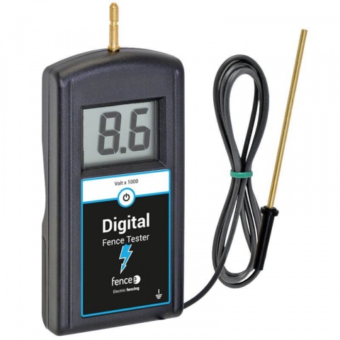 Digitální zkoušečka se zemněním pro elektrický ohradník 17 kV