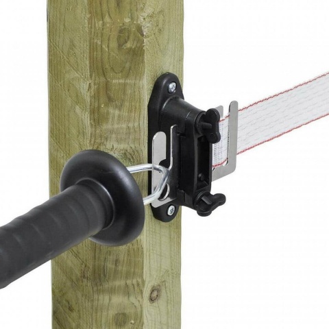 Izolátor pro elektrický ohradník k vchodové brance, plochý pro pásku do 40 mm, na hřebík nebo vrut - 4 ks