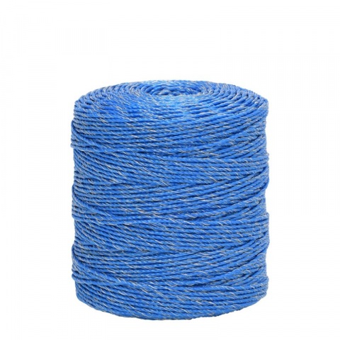 Lanko pro elektrický ohradník, průměr 3 mm, modré, délka 400 m, 0,17 Ω/m