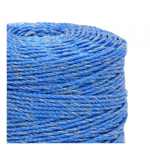 Lanko pro elektrický ohradník, průměr 3 mm, modré, délka 400 m, 0,17 Ω/m