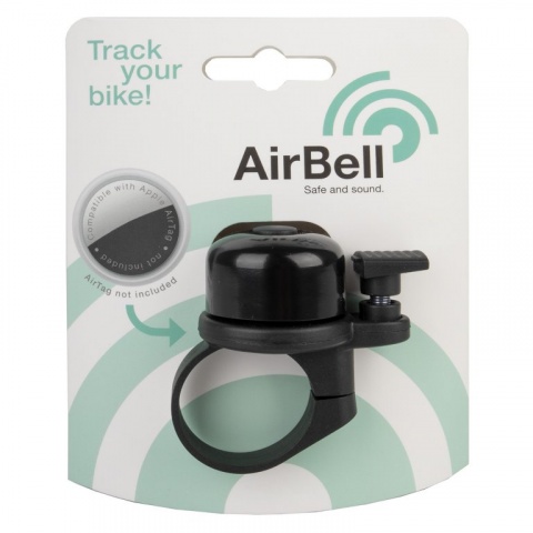 zvonek AirBell pro AirTag černý objímka 31.8mm
