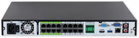 NVR5216-16P-EI - 16CH, 32Mpix, 2xHDD (až 32TB), 384Mb, PoE/ePoE, AI