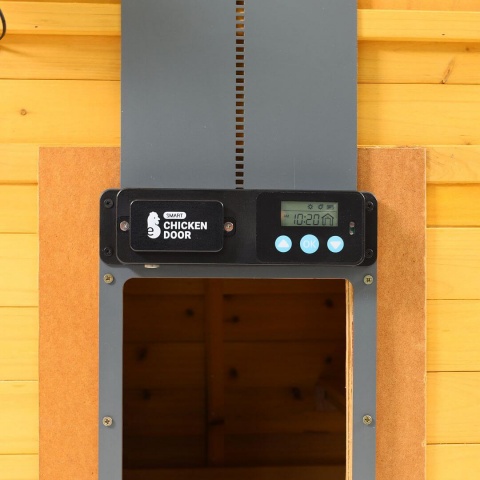 Automatická dvířka do kurníku, na adaptér 230 V + solární panel