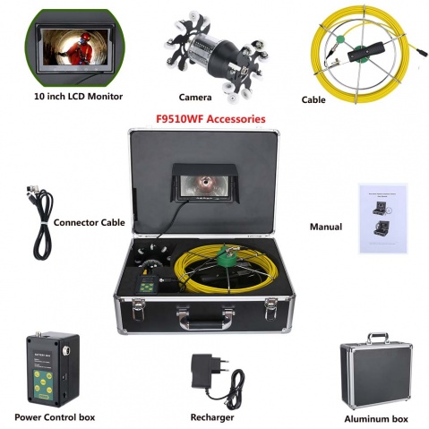 OXE KomCam 360-50 SD - Komínová inspekční kamera + 8GB SD karta, robustní ochranný kufr a doprava ZDARMA!