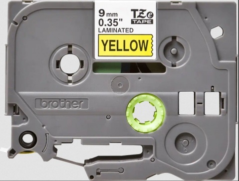 TZE-621 - kazeta s páskou - žlutá / černá, 9 mm, 8 m