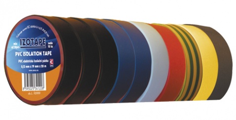 Páska izolační PVC 19mm/20m barevný mix EMOS 10ks