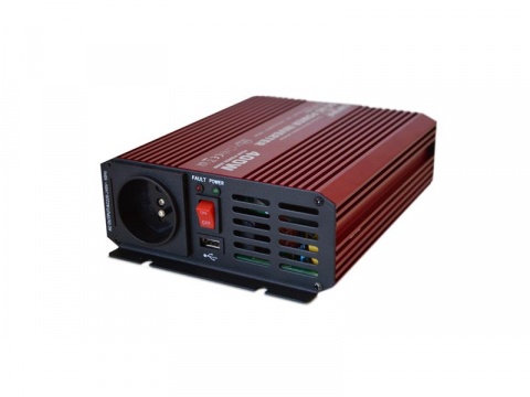 Měnič napětí CARSPA P400 12V/230V 400W čistá sinusovka USB