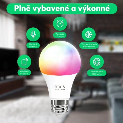 NOUS P3 WiFi Tuya RGB E27 (2ks)