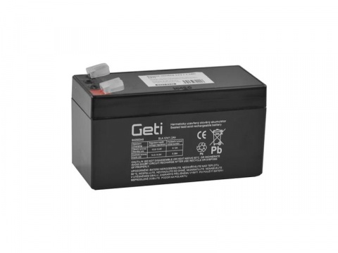 Baterie olověná 12V 1.2Ah GETI