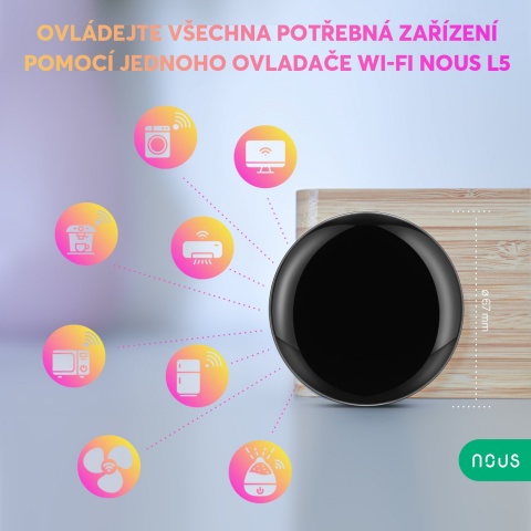 NOUS L5 WiFi Tuya IR dálkový ovladač