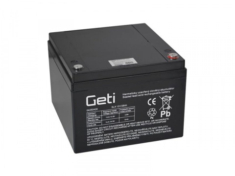 Baterie olověná 12V  28Ah GETI
