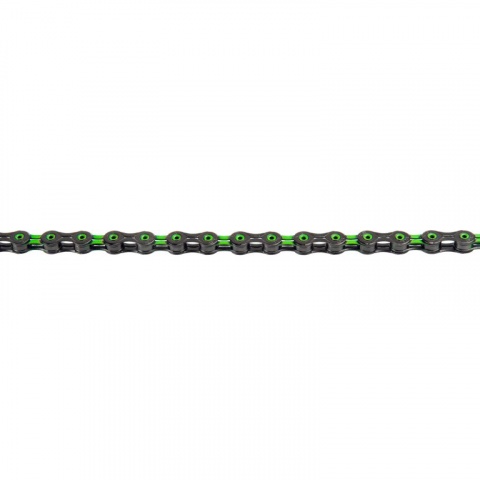 řetěz KMC DLC11 zeleno-černý 118čl. BOX