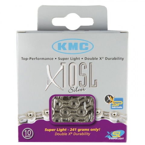řetěz KMC X10SL stříbrný 114 čl. BOX