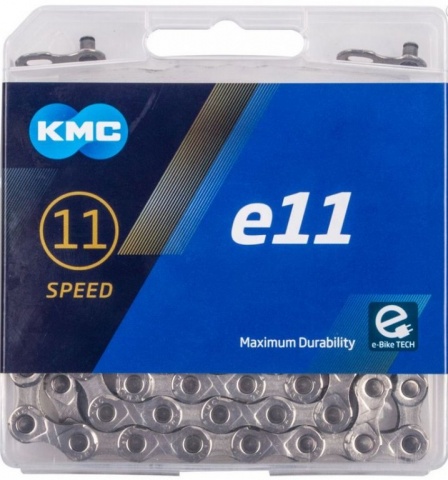 řetěz KMC E11 stříbrný 122čl. BOX