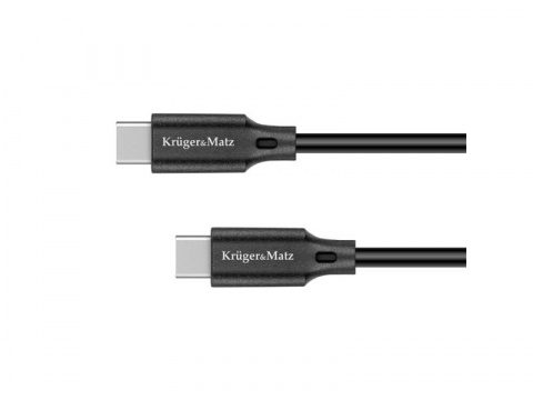 Kabel KRUGER & MATZ KM1261 Basic USB-C/USB-C 2,5m Black