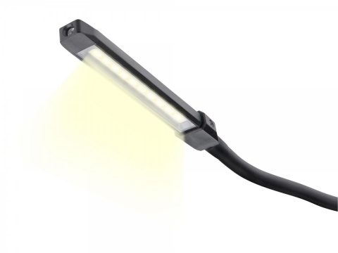 EXTOL LIGHT Lampa montážní, ohebné pracovní světlo USB nabíjecí, 500lm COB + 140lm LED