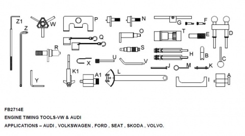 Přípravky na aretaci motorů VAG (VW, Audi, Seat, Škoda)